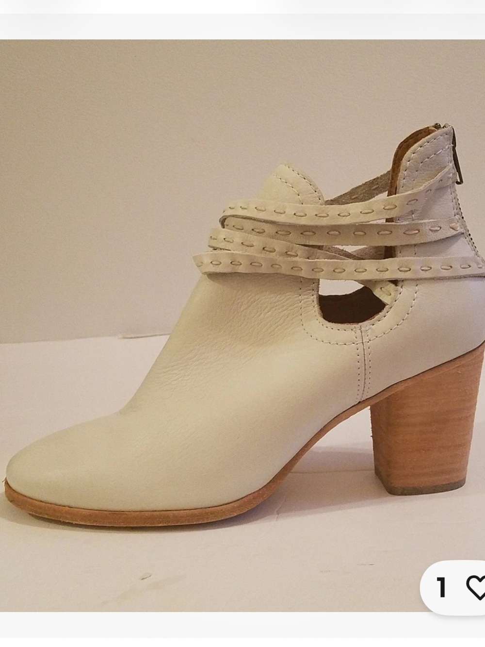 Frye Naomi Cream Booties Shooties Sz 8.5